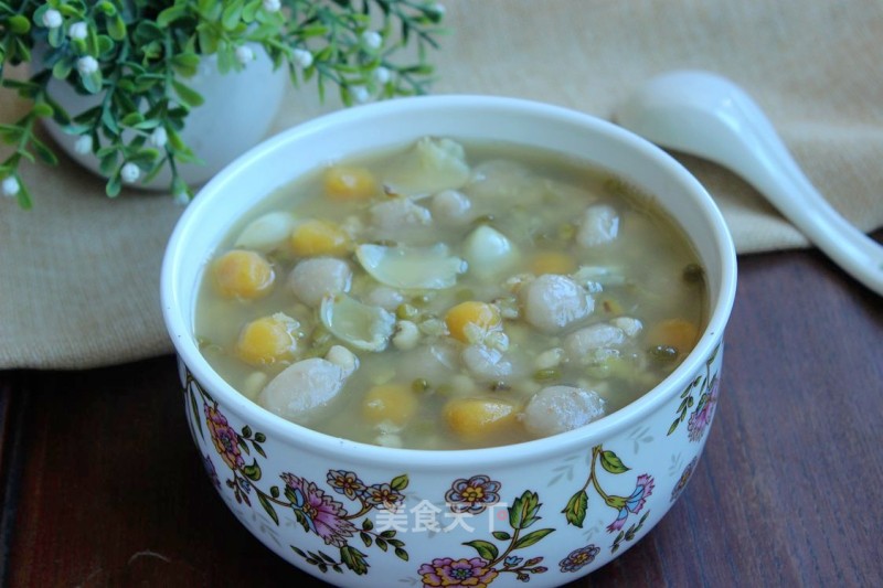 Mung Bean Lily Taro Ball Soup recipe