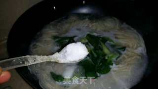 Noodle Soup with Egg Meat Sauce recipe