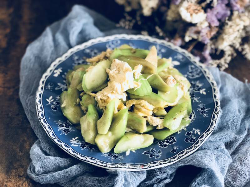 #下饭菜#scrambled Eggs with Loofah recipe