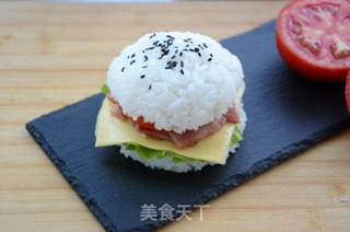 Big Tibetan Mustard Rice Burger recipe