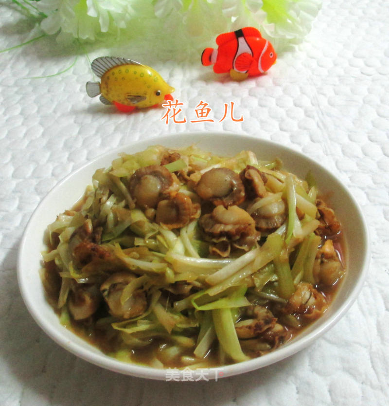 Stir-fried Scallop Meat with Leek Sprouts recipe
