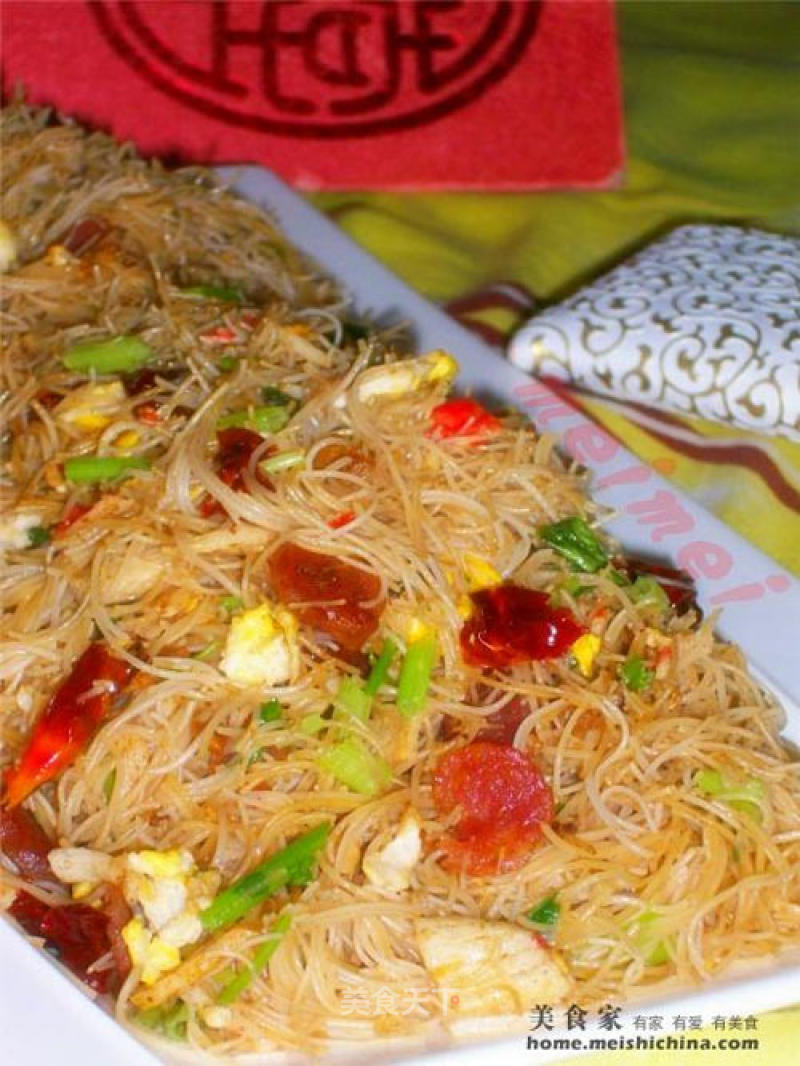 Simple Version of Hometown Fried Rice Noodles @@black Pepper recipe