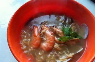 Seafood Fish Pan Mee recipe