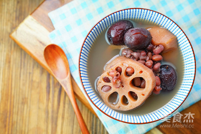 Double Red Lotus Root Sweet Soup recipe