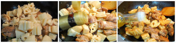 Squid Ribs Roasted Lotus Root recipe