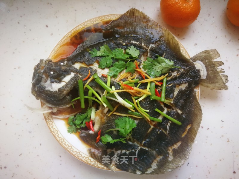 Turbot with Oyster Sauce recipe