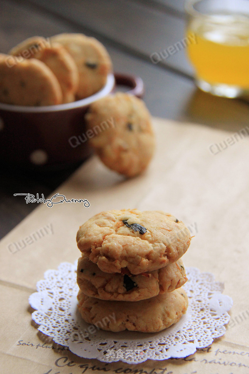 Seaweed Pork Floss Biscuits recipe