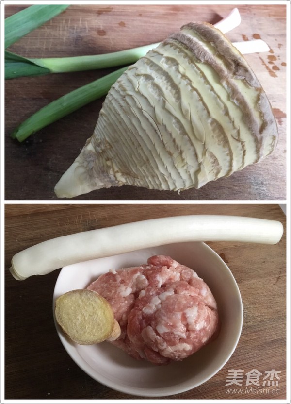 Winter Bamboo Shoots and Boiled Meatball Soup recipe