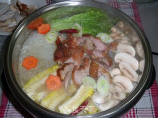 Flavored Roast Duck Hot Pot recipe