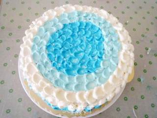 Blue Ocean Heart Cake recipe