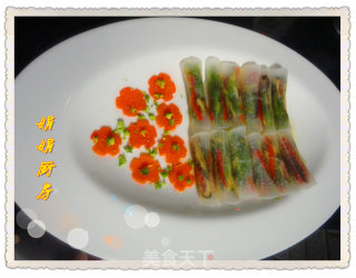 Slimming Dishes-vegetarian Crystal Carrot Roll recipe