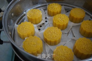 Pumpkin Steamed Mooncake recipe