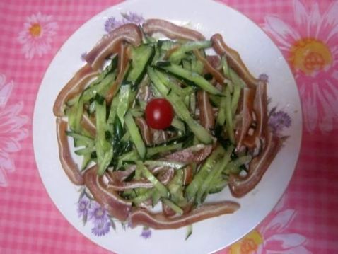 Pig Ears Mixed with Cucumber recipe