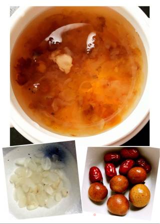 Peach Gum Stewed Saponilla Rice recipe