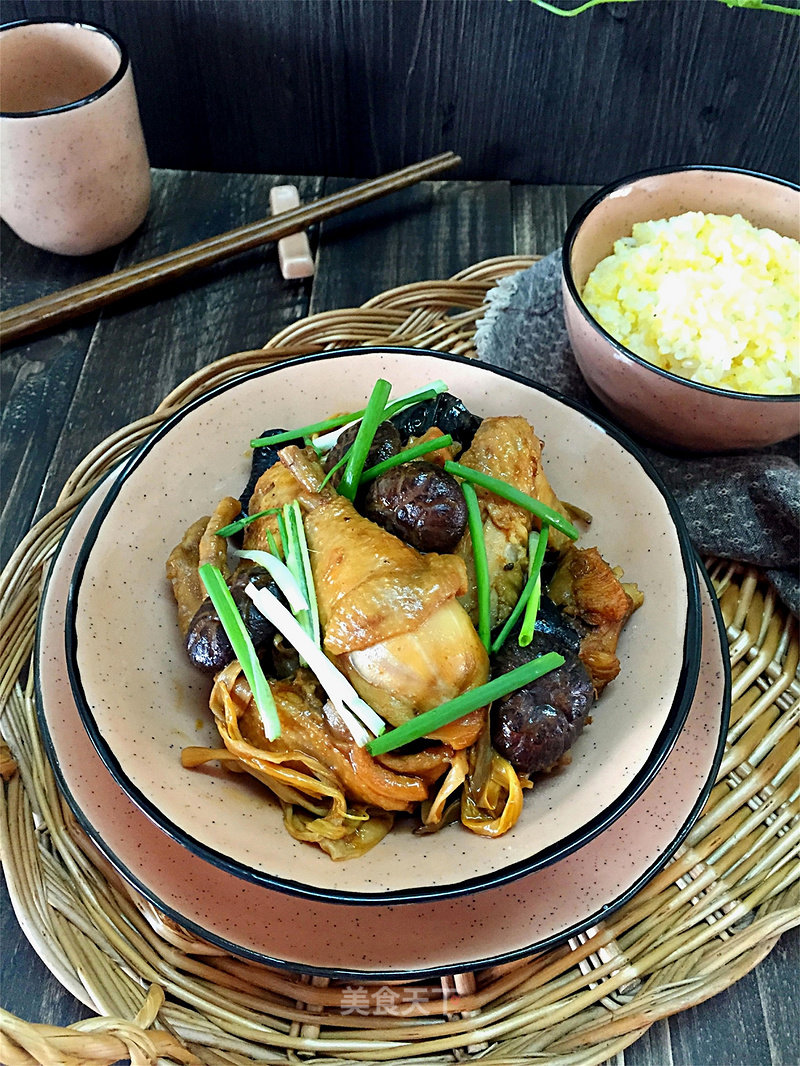 Braised Chicken with Mushrooms recipe