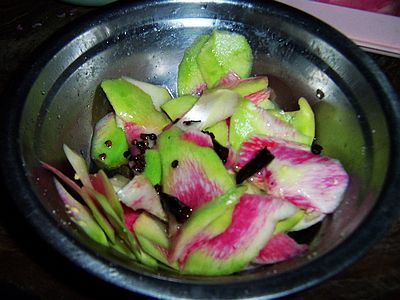 Simmered Radish Skins recipe