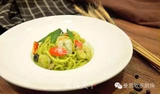 Green and Healthy Weight-loss Meal-green Sauce Pasta (with Video Link of The Production Process) recipe