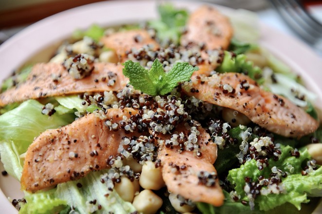 Original Lux Quinoa-salmon Quinoa Salad recipe