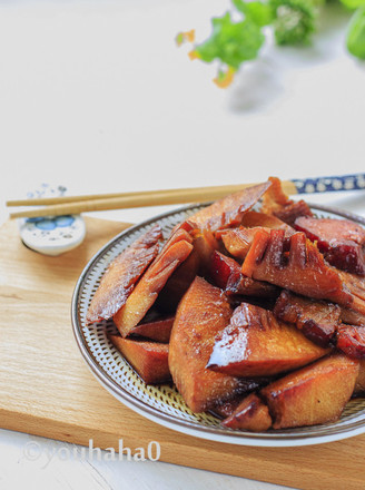 Braised Bamboo Shoots with Bacon