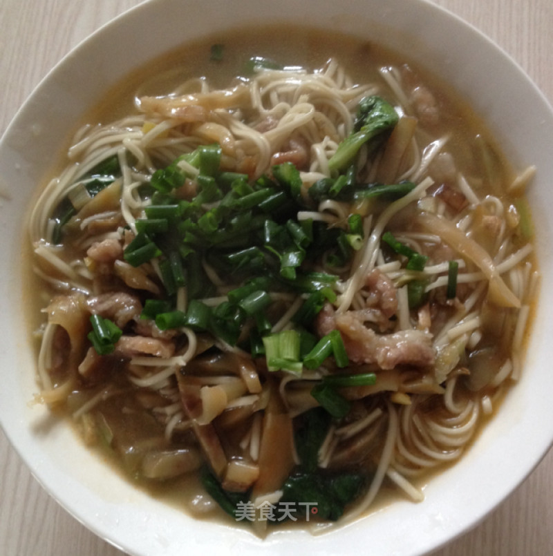 Mustard Pork Noodles recipe