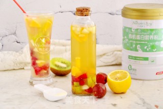 Homemade Colorful Fruit Drinks recipe