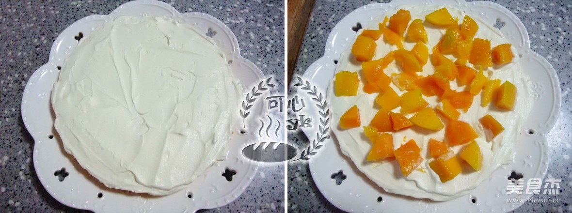 Scented Passion Fruit Mango Naked Cake recipe