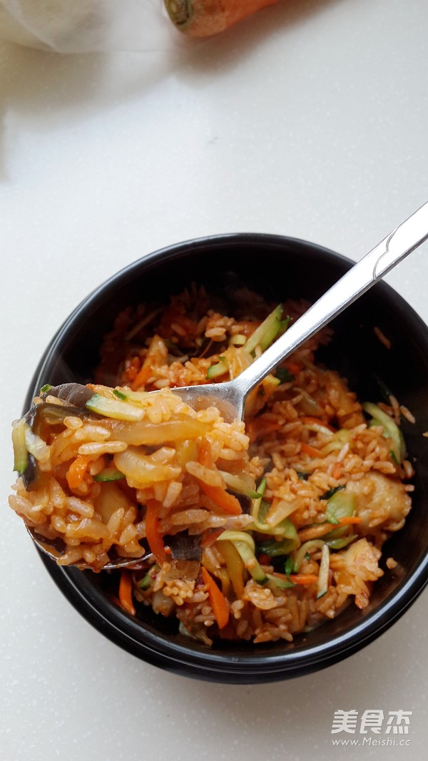 Fried Rice with Korean Spicy Sauce recipe