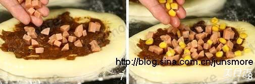 Corn Ham Salad Bun recipe