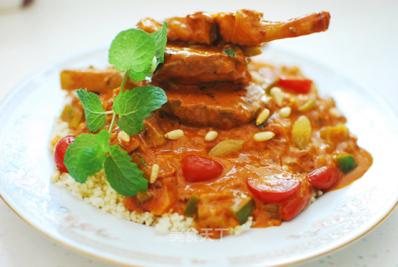 Couscous Curry Lamb Chops recipe