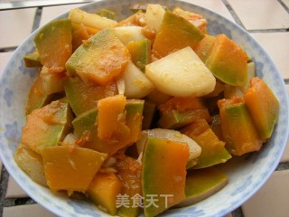 Weight Loss Weapon-radish Stewed Pumpkin recipe