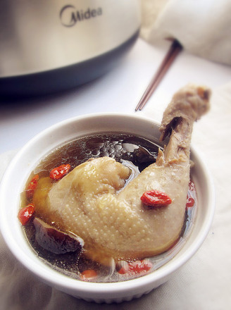 Mushroom Stewed Chicken Soup recipe