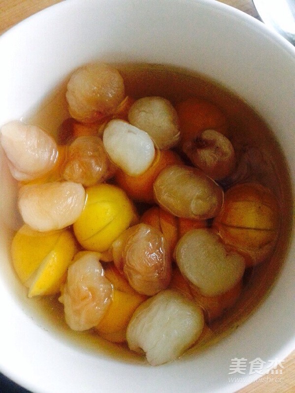 Brown Sugar Stewed Kumquat Longan recipe