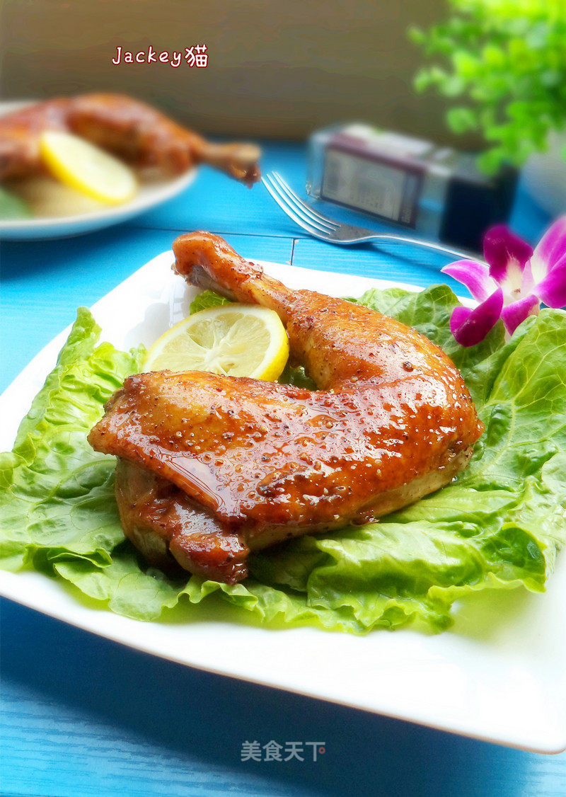 Roasted Chicken Drumsticks with Black Pepper recipe