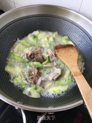Loofah Pork Ribs Soup recipe