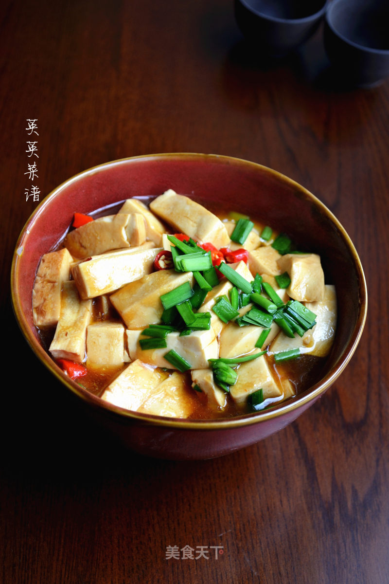 Braised Tofu with Leek recipe