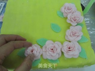 Fondant Cake---peach Blossom recipe