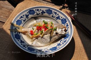 Steamed Pomfret recipe