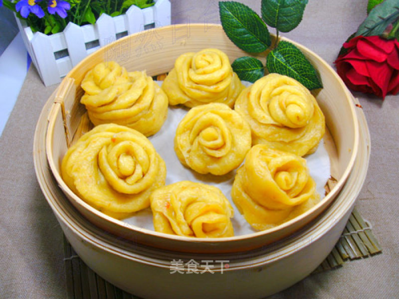 Orange Rose Buns recipe