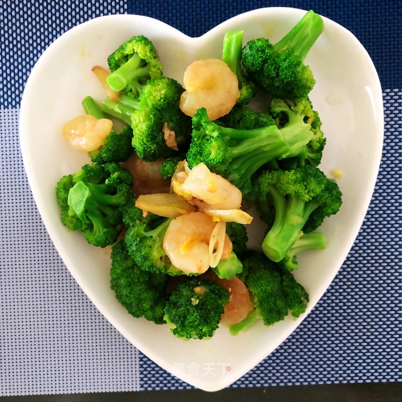 Fried Broccoli with Shrimp recipe