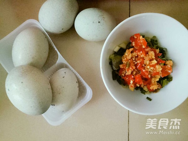 Preserved Egg with Cold Dressing recipe