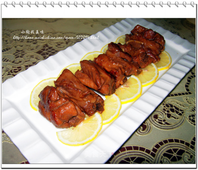 Lime Tea Flavored Pork Ribs recipe