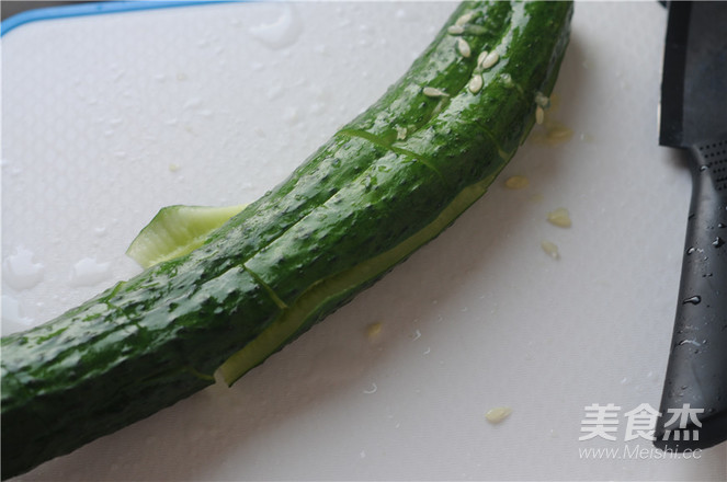 Cucumber with Preserved Eggs recipe