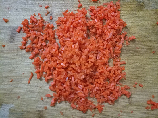 Carrot Seaweed Pork Floss Rice Ball recipe