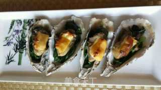 Grilled Oysters with Cheese recipe