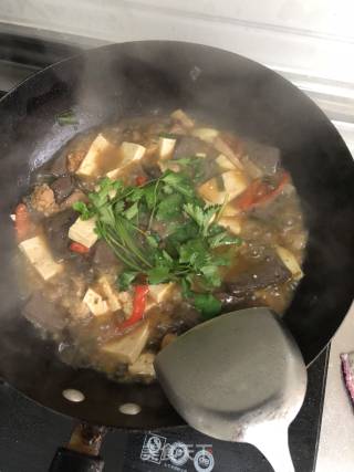 Pork Blood Stewed Tofu recipe