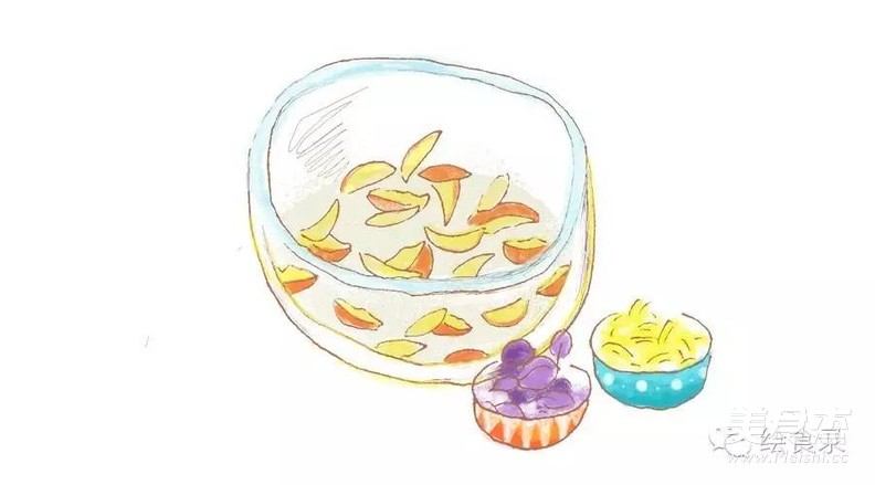 [hand-painted Recipe] Perilla, Peach, Ginger and Summer Taste Buds recipe