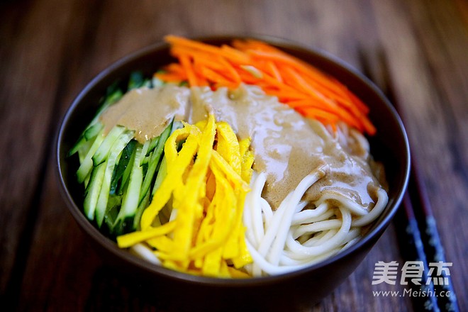 Cold Noodles with Three-sili recipe