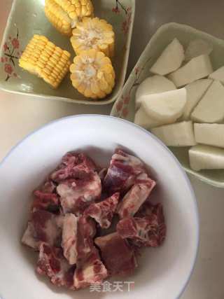 Corn Yam Pork Ribs Soup recipe