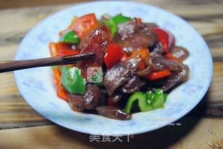 Stir-fried Sausage with Colored Peppers recipe