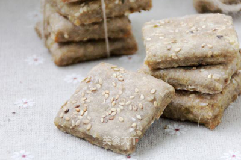 #四session Baking Contest and is Love to Eat Festival# Sesame Tofu Coarse Grain Biscuits recipe